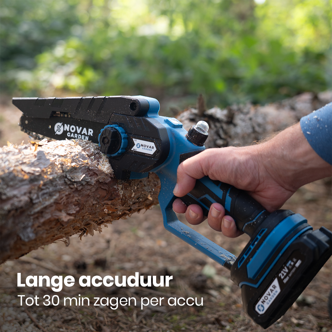 Mini Kettingzaag NG3 - Met Koffer, Oplader & 2x Accu (2.0Ah)