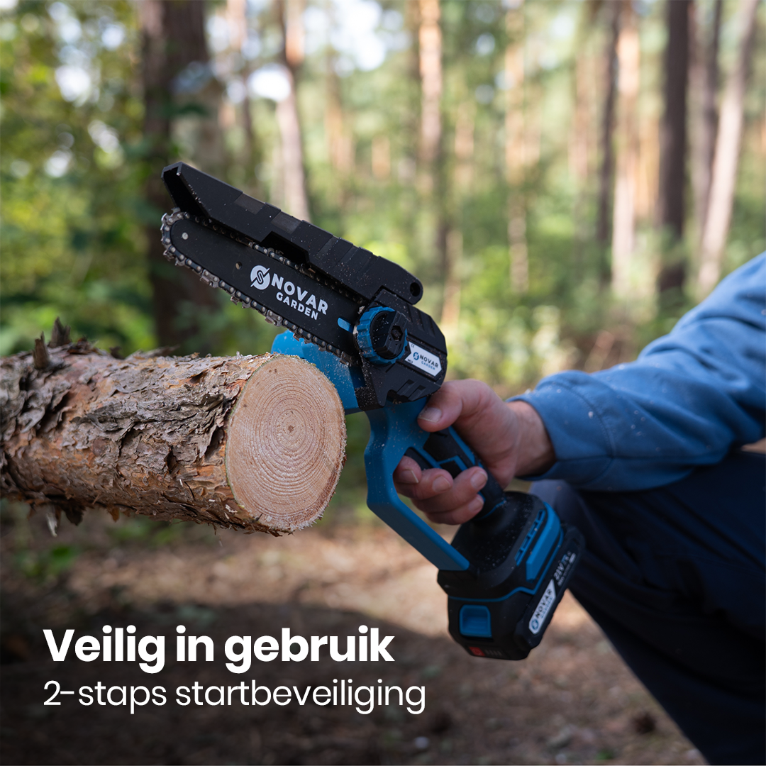 Mini Kettingzaag NG3 - Met Koffer, Oplader & 2x Accu (2.0Ah)