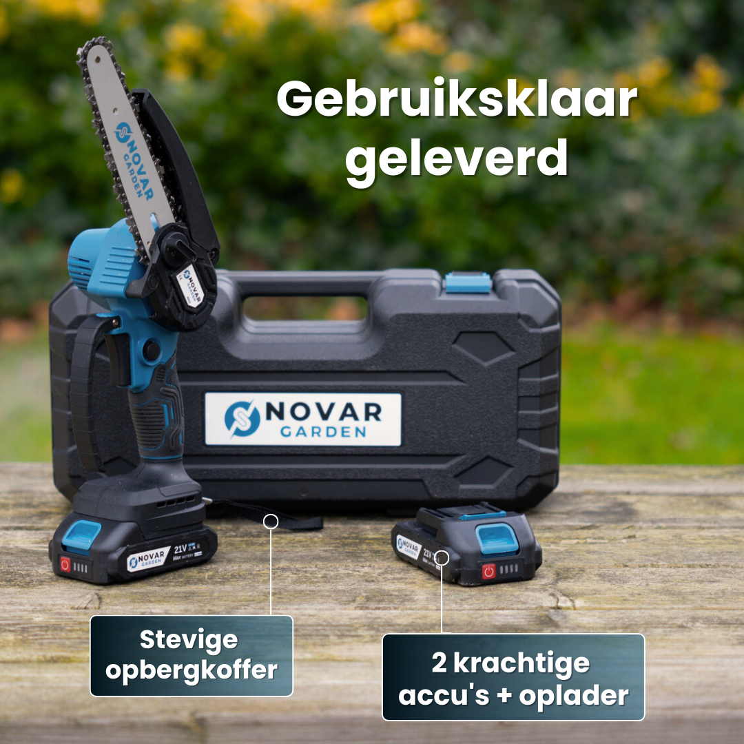 Mini Kettingzaag NG2 - Met Koffer & 2 Accu’s
