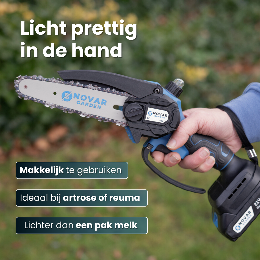 Mini Kettingzaag NG2 - Met Koffer & 2 Accu’s