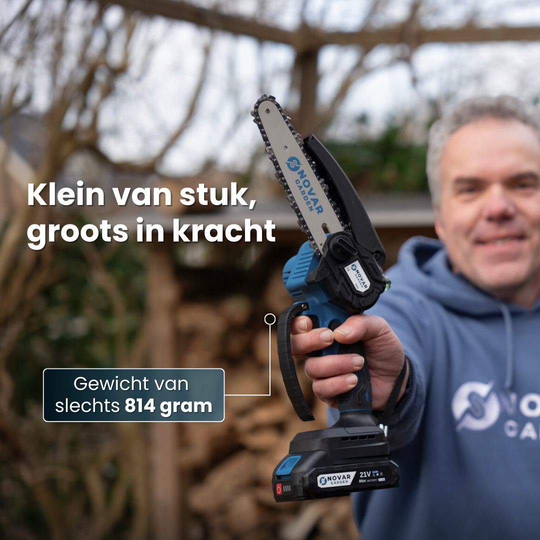 Mini Kettingzaag NG2 - Met Koffer & 2 Accu’s