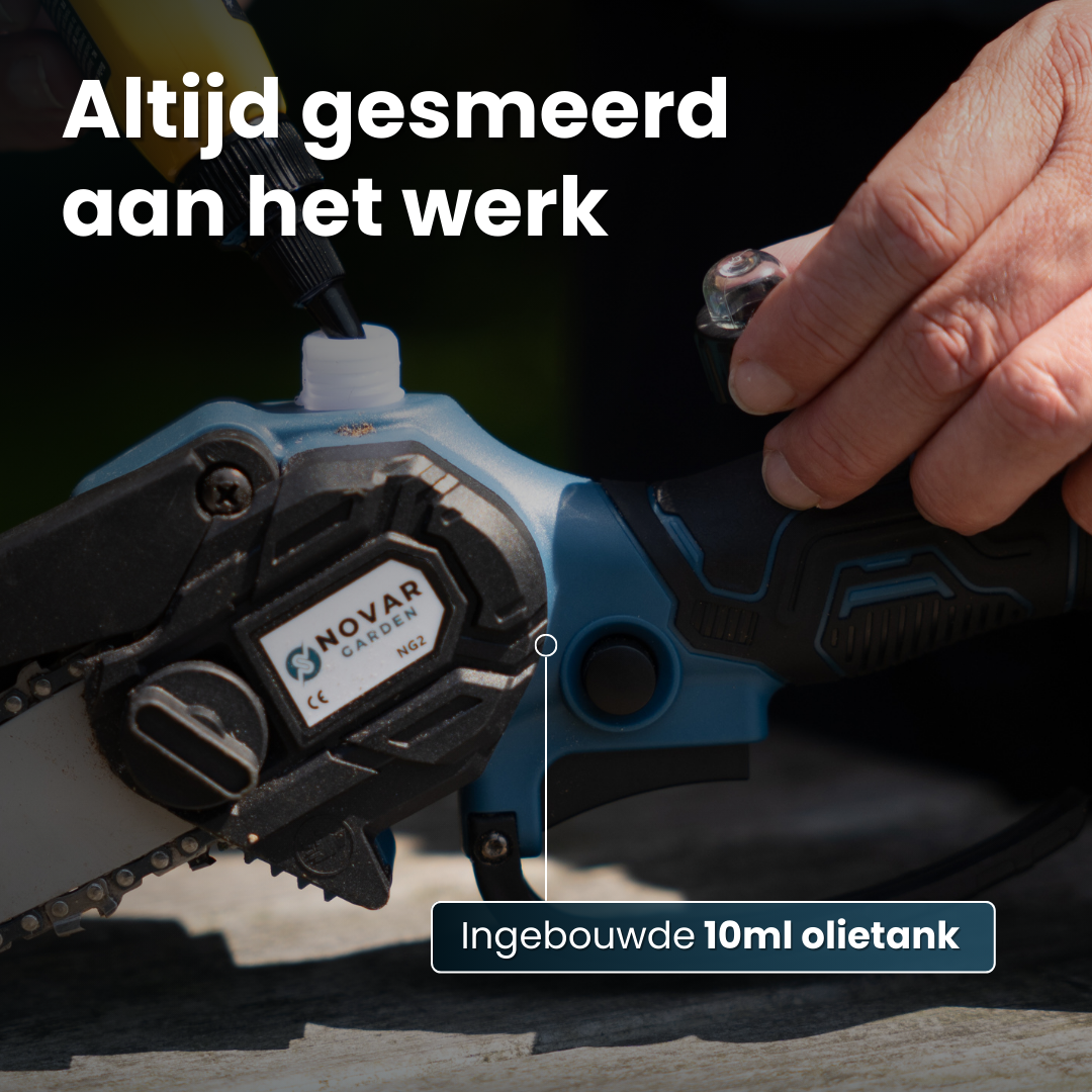 Mini Kettingzaag NG2 - Met Koffer & 2 Accu’s