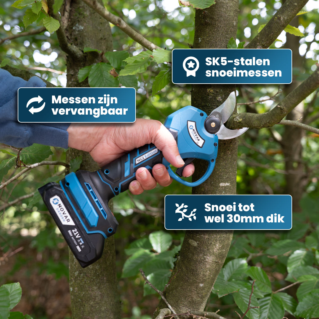 Accu Snoeischaar NG2 - Met Koffer, Oplader & 2x Accu (2.0Ah)
