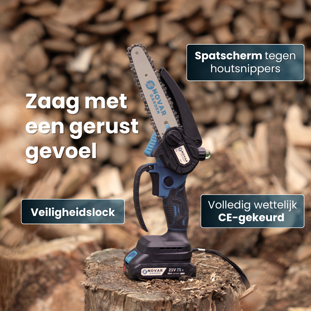 Mini Kettingzaag NG2 - Met Koffer & 2 Accu’s