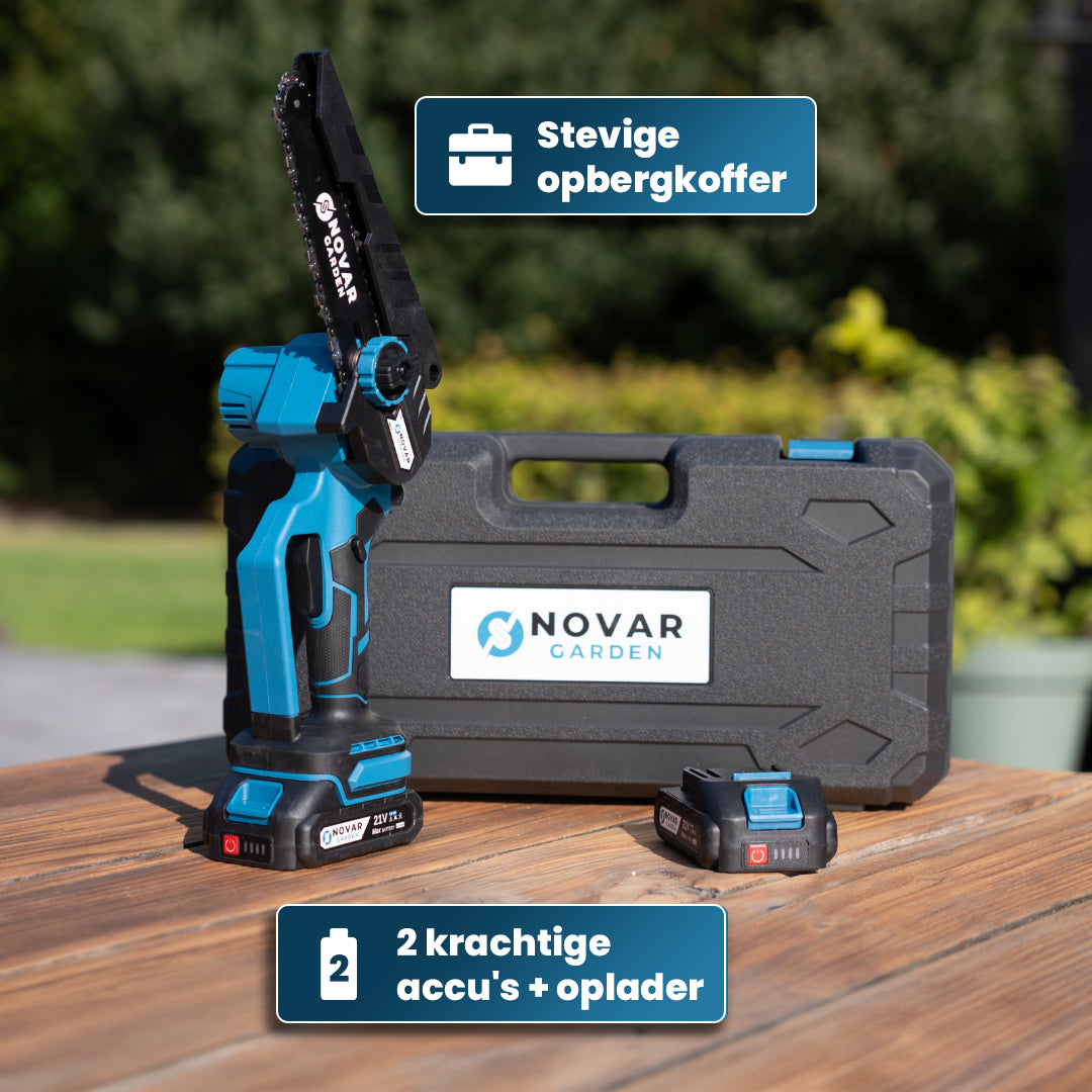 Mini Kettingzaag NG3 - Met Koffer, Oplader & 2x Accu (2.0Ah)