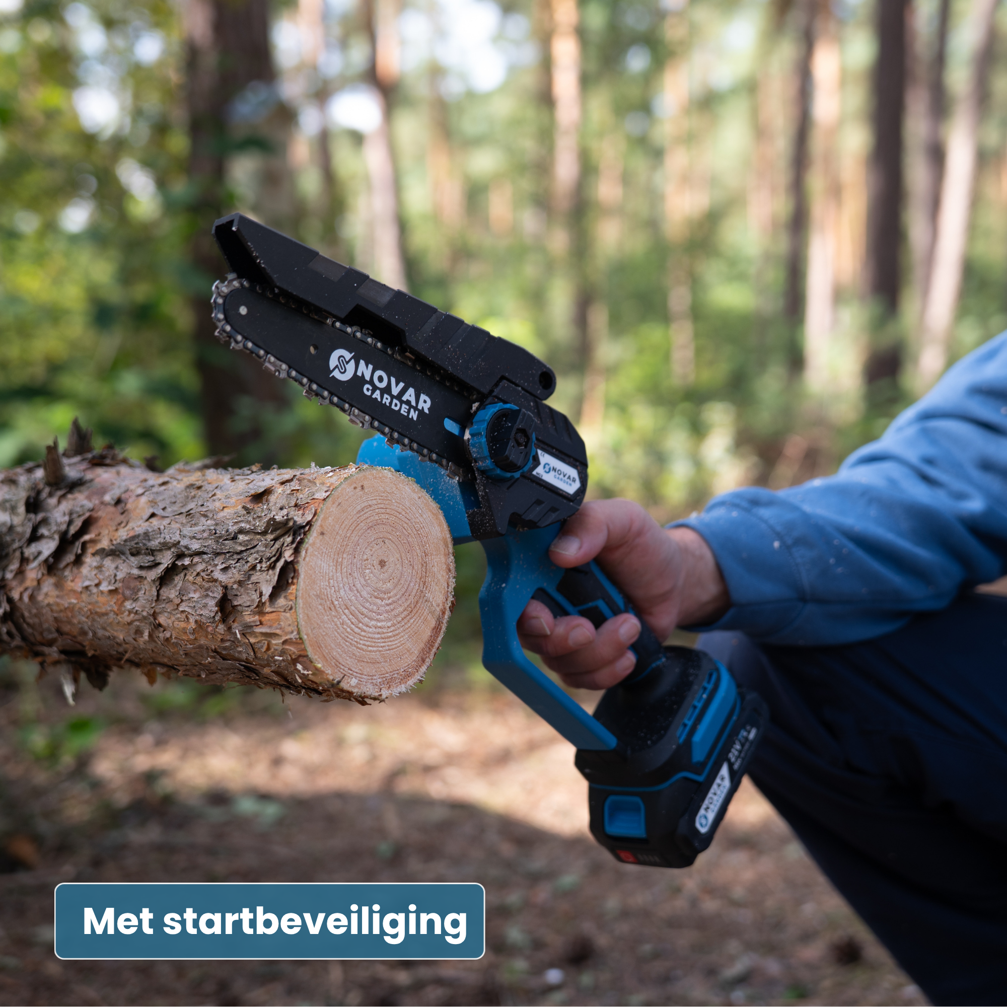 Mini Kettingzaag NG3 - Met Koffer, Oplader & 2x Accu (2.0Ah)