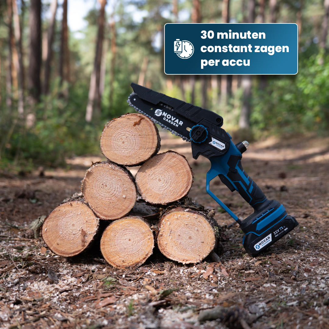 Mini Kettingzaag NG3 - Met Koffer, Oplader & 2x Accu (2.0Ah)