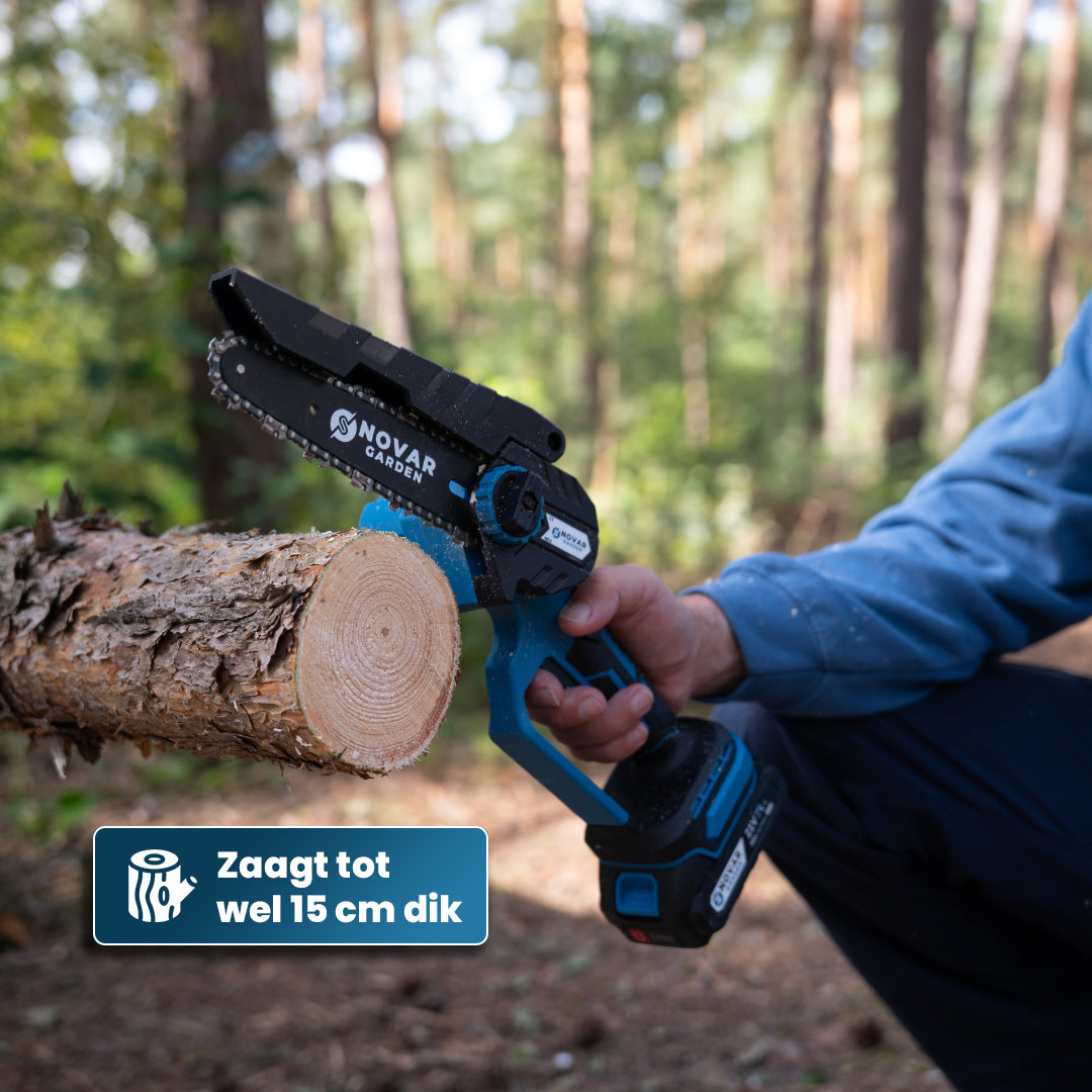 Mini Kettingzaag NG3 - Met Koffer, Oplader & 2x Accu (2.0Ah)