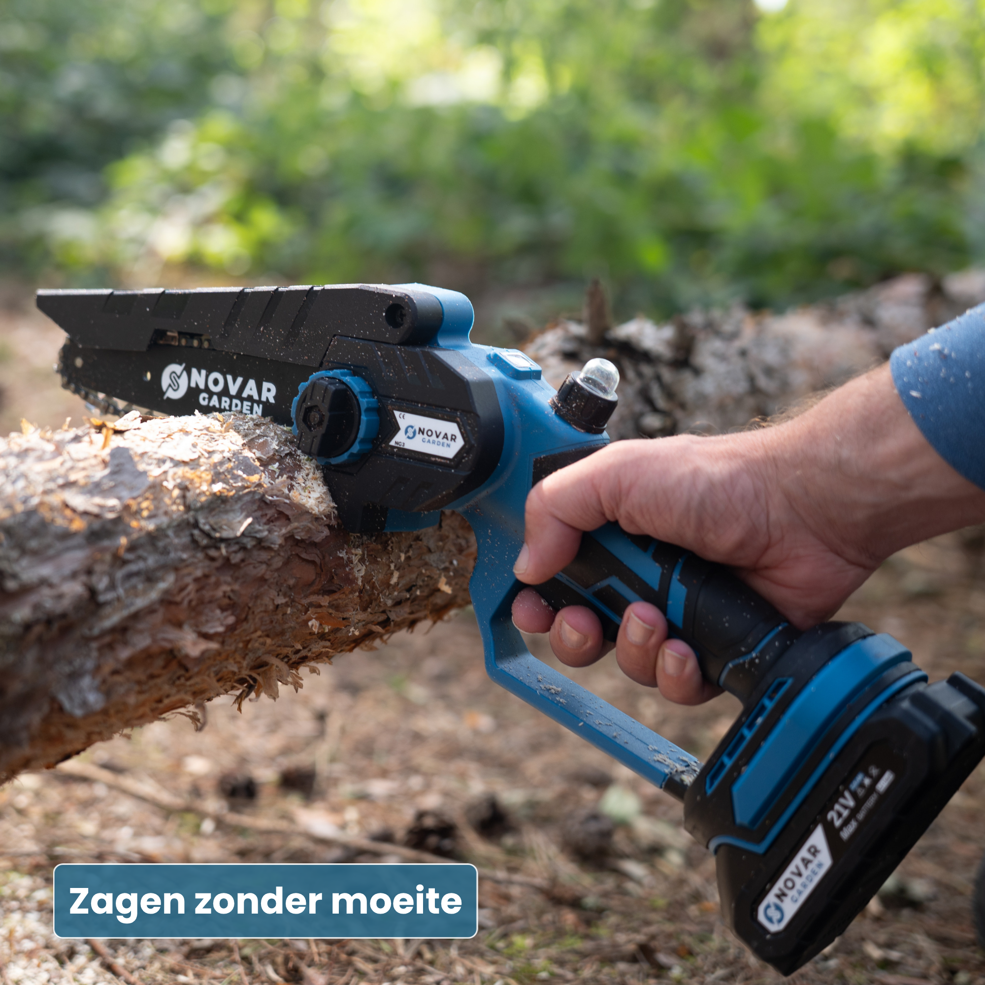 Mini Kettingzaag NG3 - Met Koffer, Oplader & 2x Accu (2.0Ah)