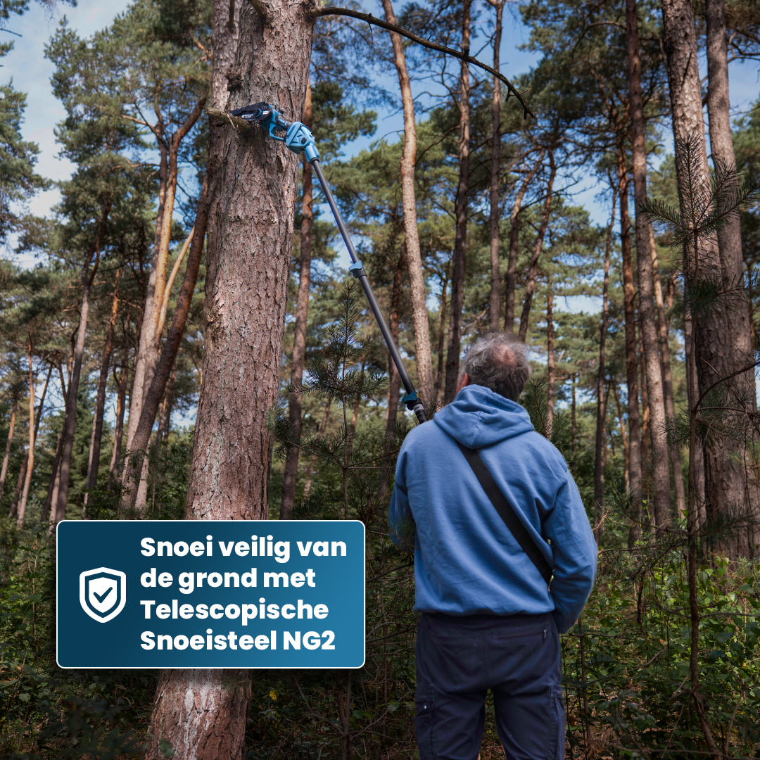 Mini Kettingzaag NG3 - Met Koffer, Oplader & 2x Accu (2.0Ah)