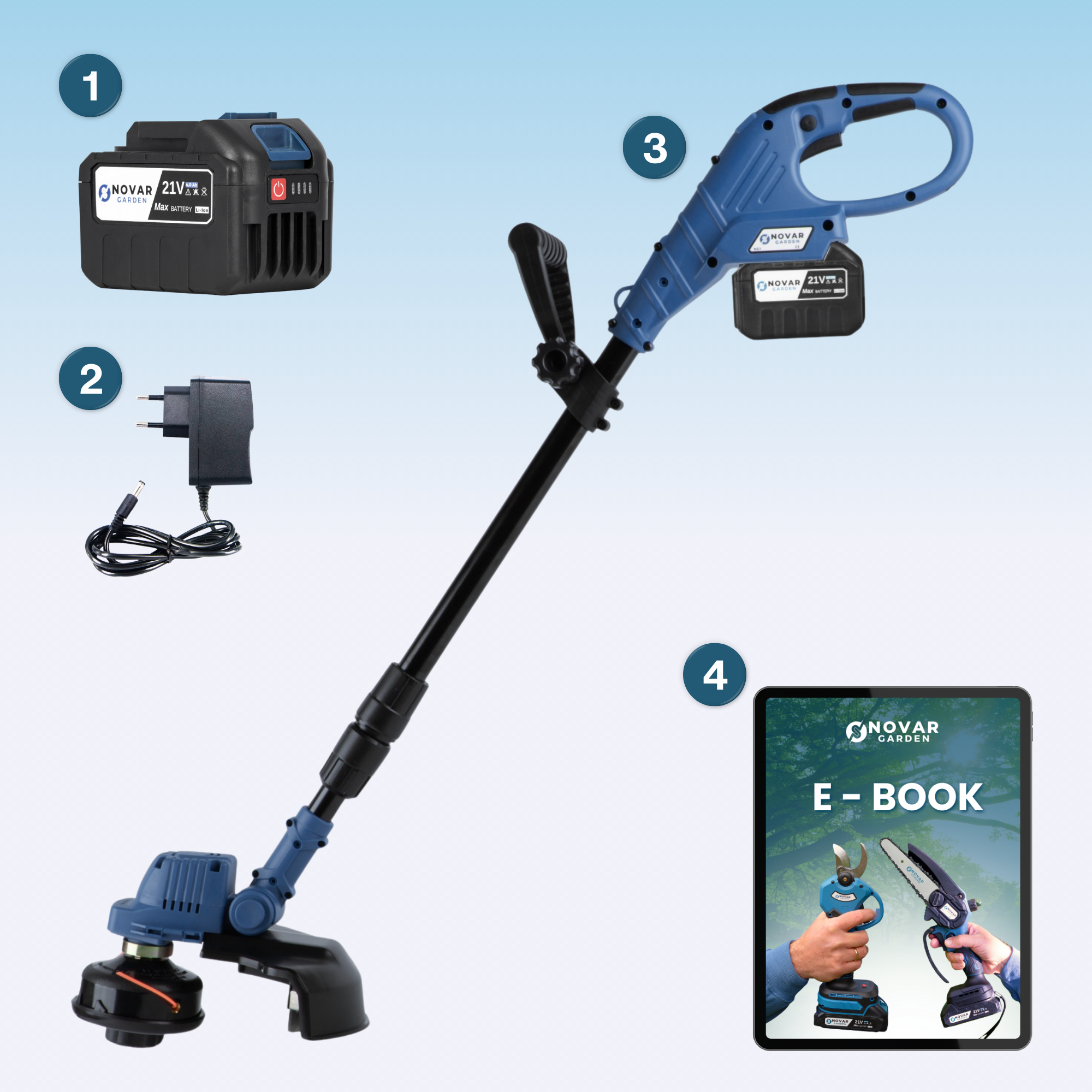 Accu Grastrimmer NG2 - Met Accu (4.0Ah)