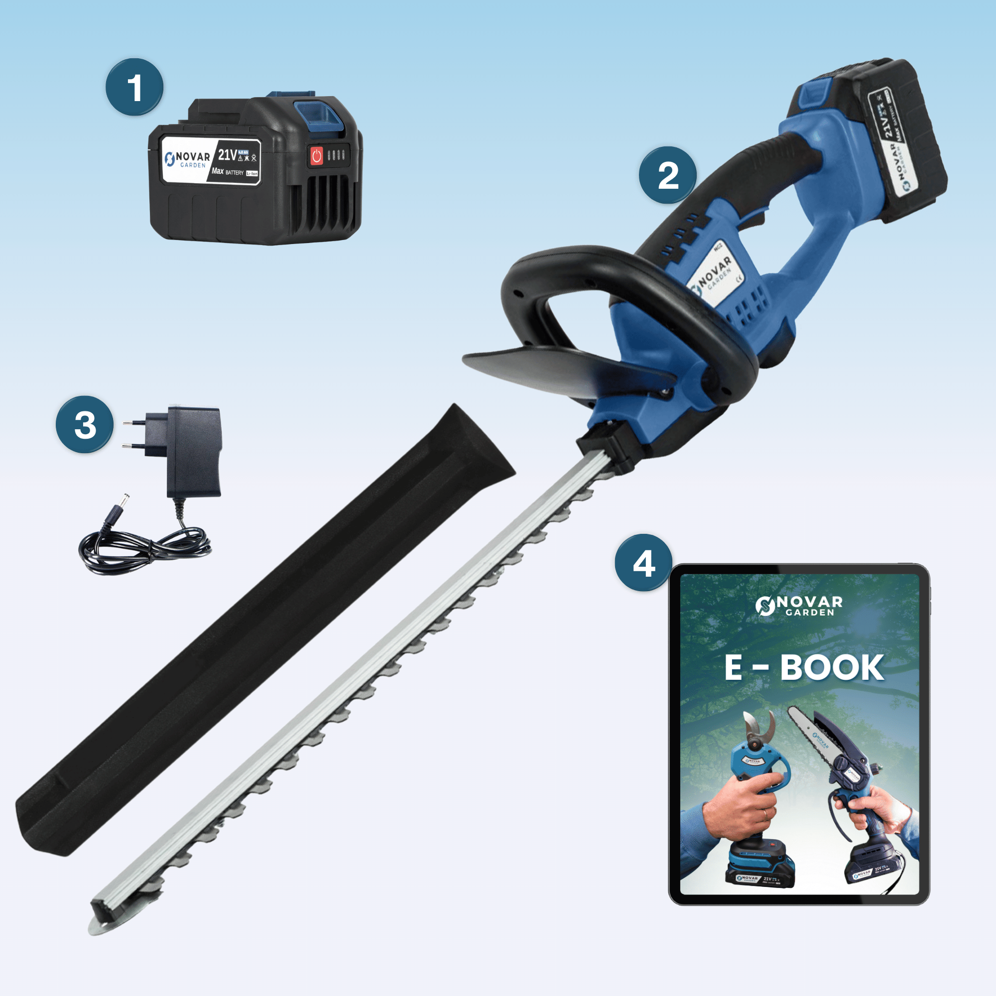 Accu Heggenschaar NG2 - Met Oplader & Accu (4.0Ah)