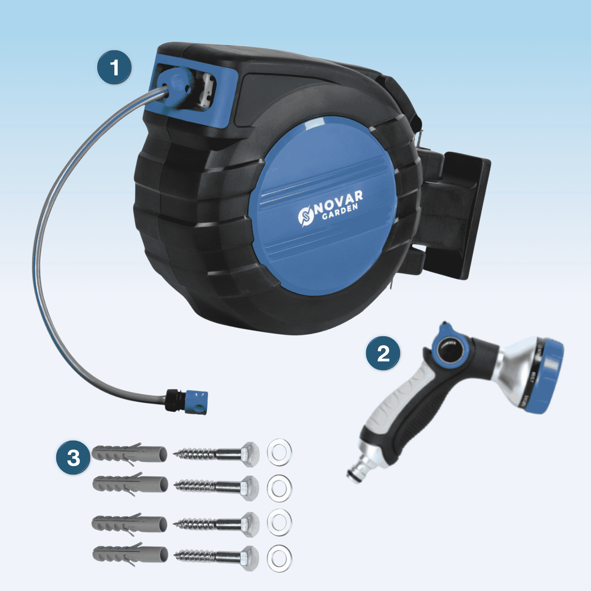 Wandslangenbox NG2 (30M) met Sproeikop