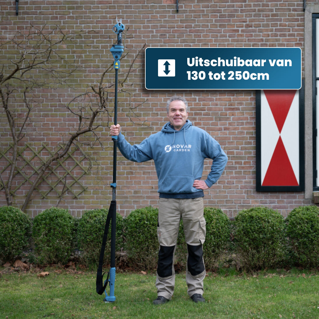 Sécateur télescopique NG2–Avec étui, chargeur et 2 batteries (2, 0 Ah)