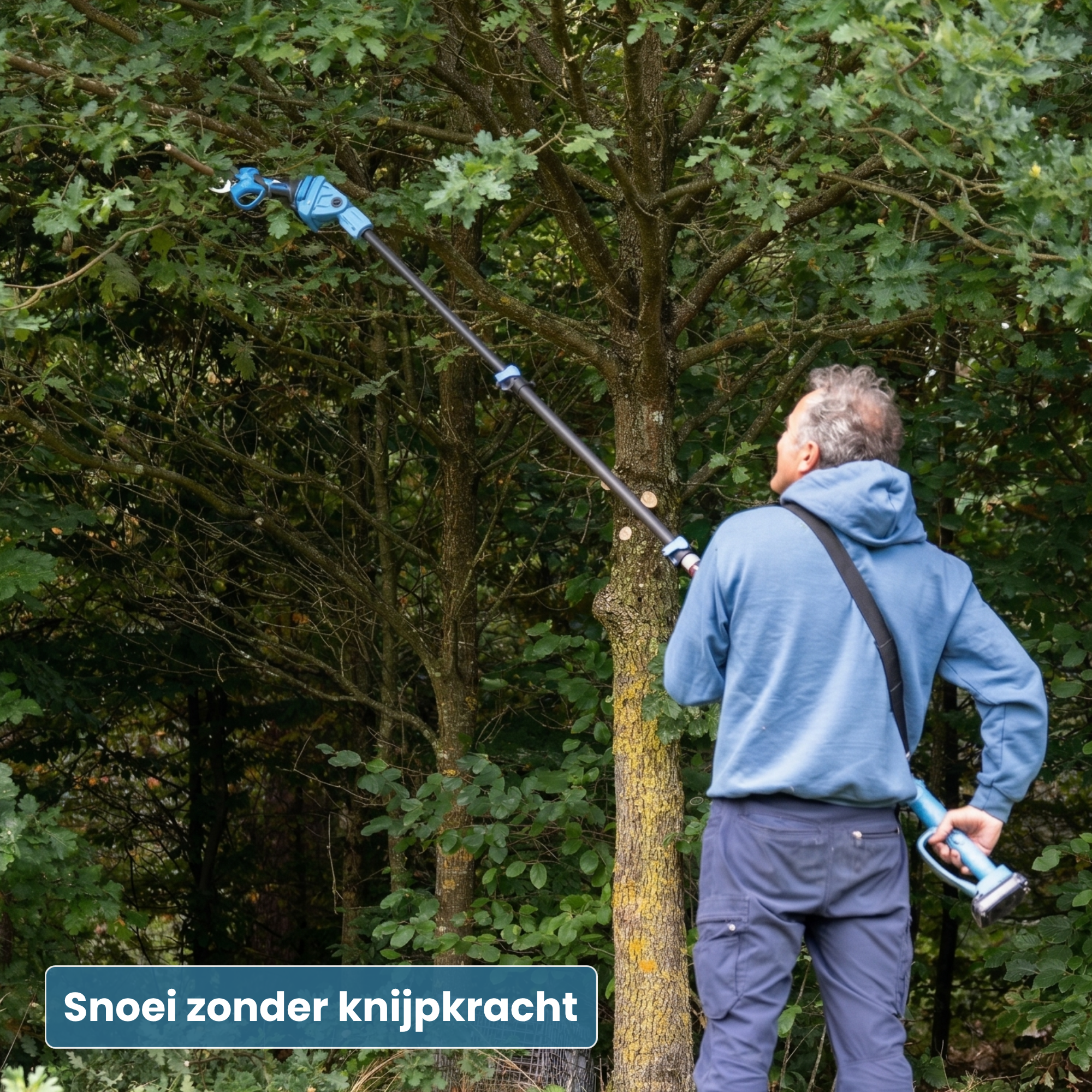 Telescopische Snoeischaar NG2 – Met Koffer, Oplader & 2x Accu (2.0Ah)