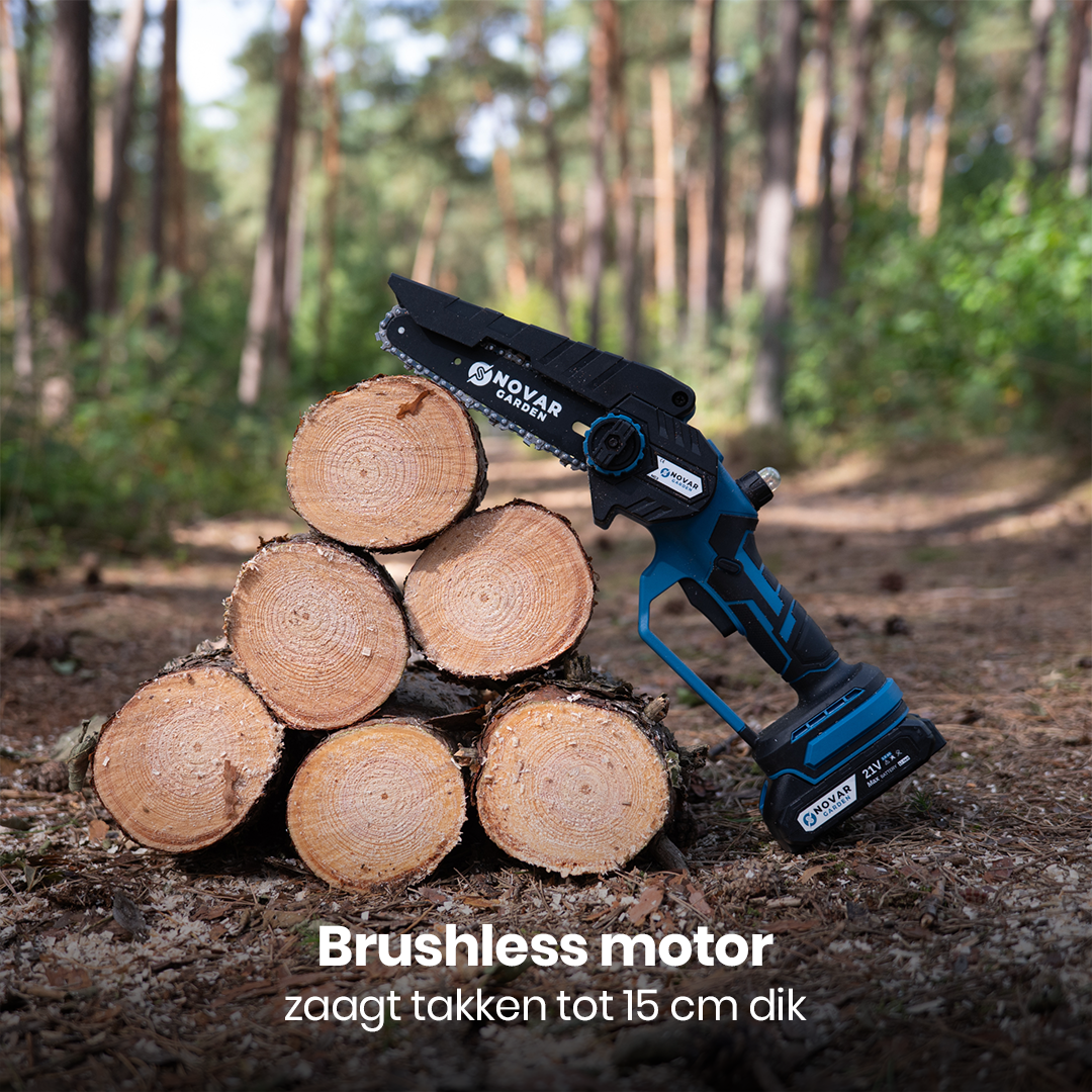 Mini Kettingzaag NG3 - Met Koffer, Oplader & 2x Accu (2.0Ah)