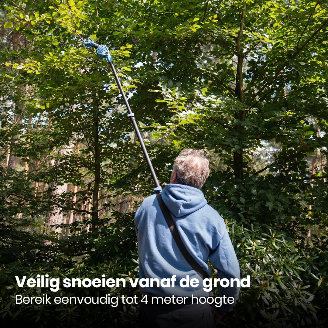 Telescopisch Snoeien Bundel - Met 2 Koffers, Opladers & 4x Accu (2.0Ah)