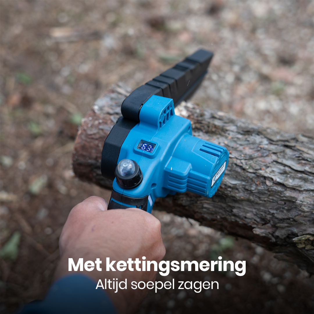 Mini Kettingzaag NG3 - Met Koffer, Oplader & 2x Accu (2.0Ah)