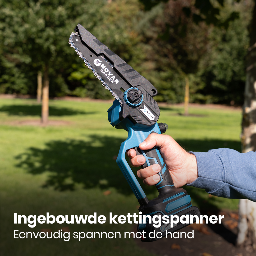 Mini Kettingzaag NG3 - Met Koffer, Oplader & 2x Accu (2.0Ah)