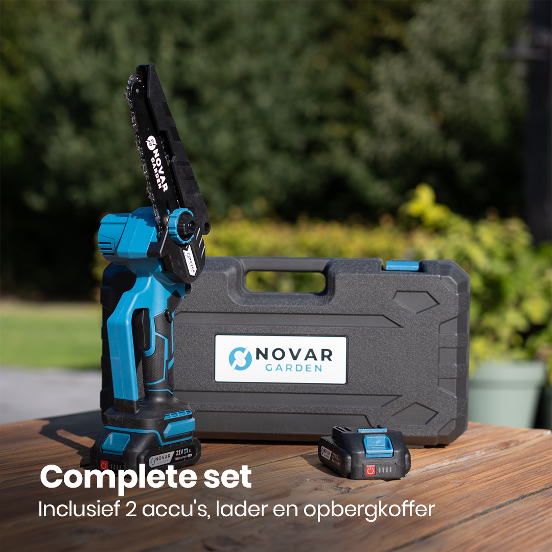 Mini Kettingzaag NG3 - Met Koffer, Oplader & 2x Accu (2.0Ah)