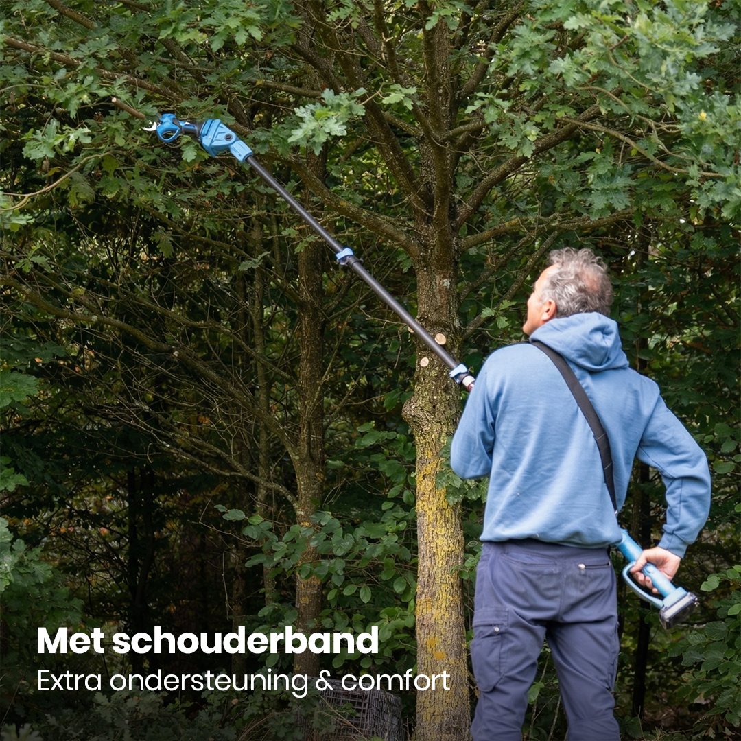 Telescopische Snoeischaar NG2 – Met Koffer, Oplader & 2x Accu (2.0Ah)
