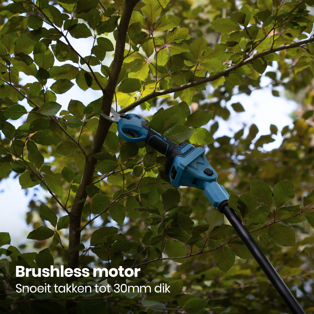 Telescopisch Snoeien Bundel - Met 2 Koffers, Opladers & 4x Accu (2.0Ah)