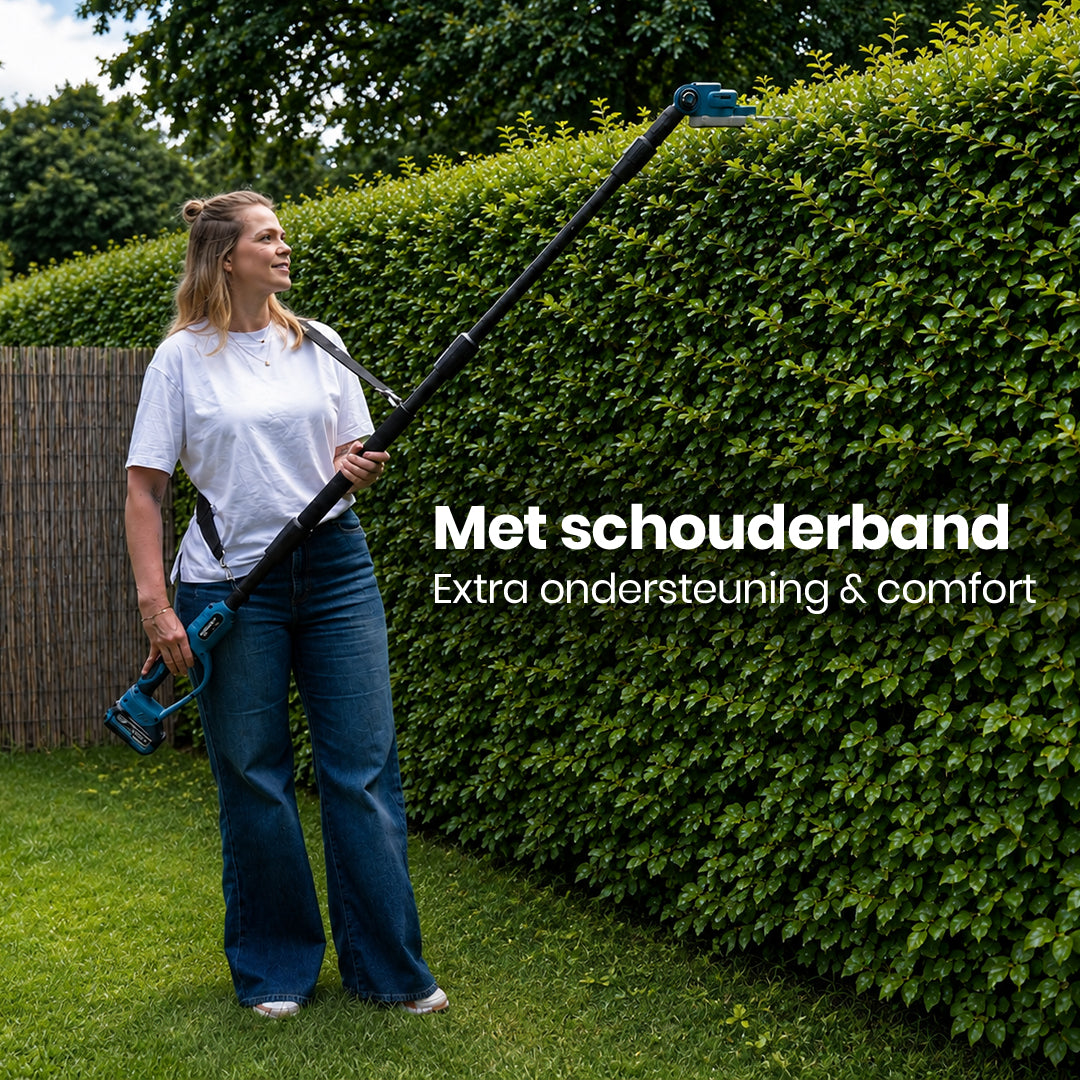 Telescopische Heggenschaar - Met Opbergtas, Oplader & Accu (4.0Ah)