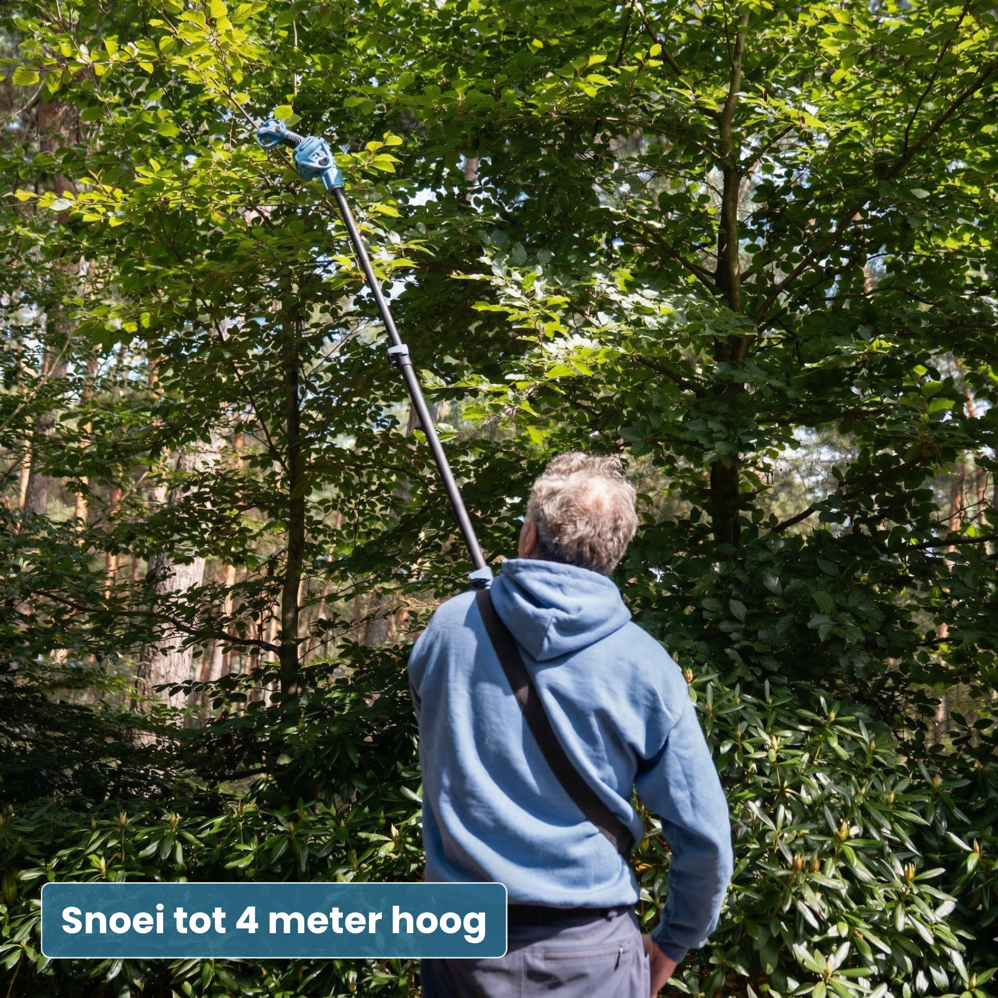 Ensemble de taille télescopique  – Avec 2 mallettes, chargeurs & 4× batteries (2,0 Ah)