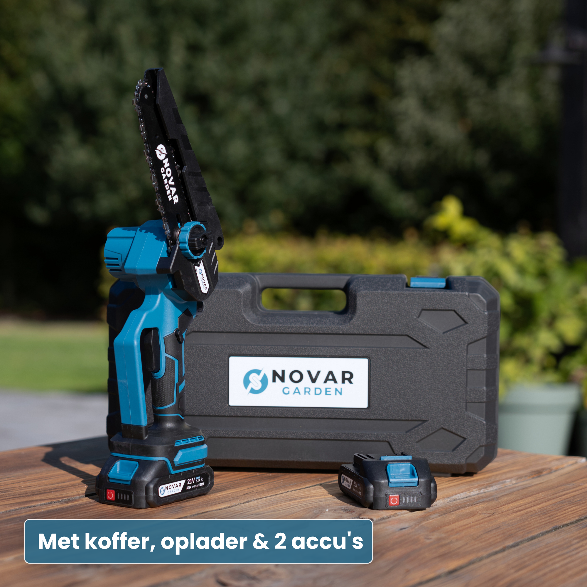 Mini Kettingzaag NG3 - Met Koffer, Oplader & 2x Accu (2.0Ah)