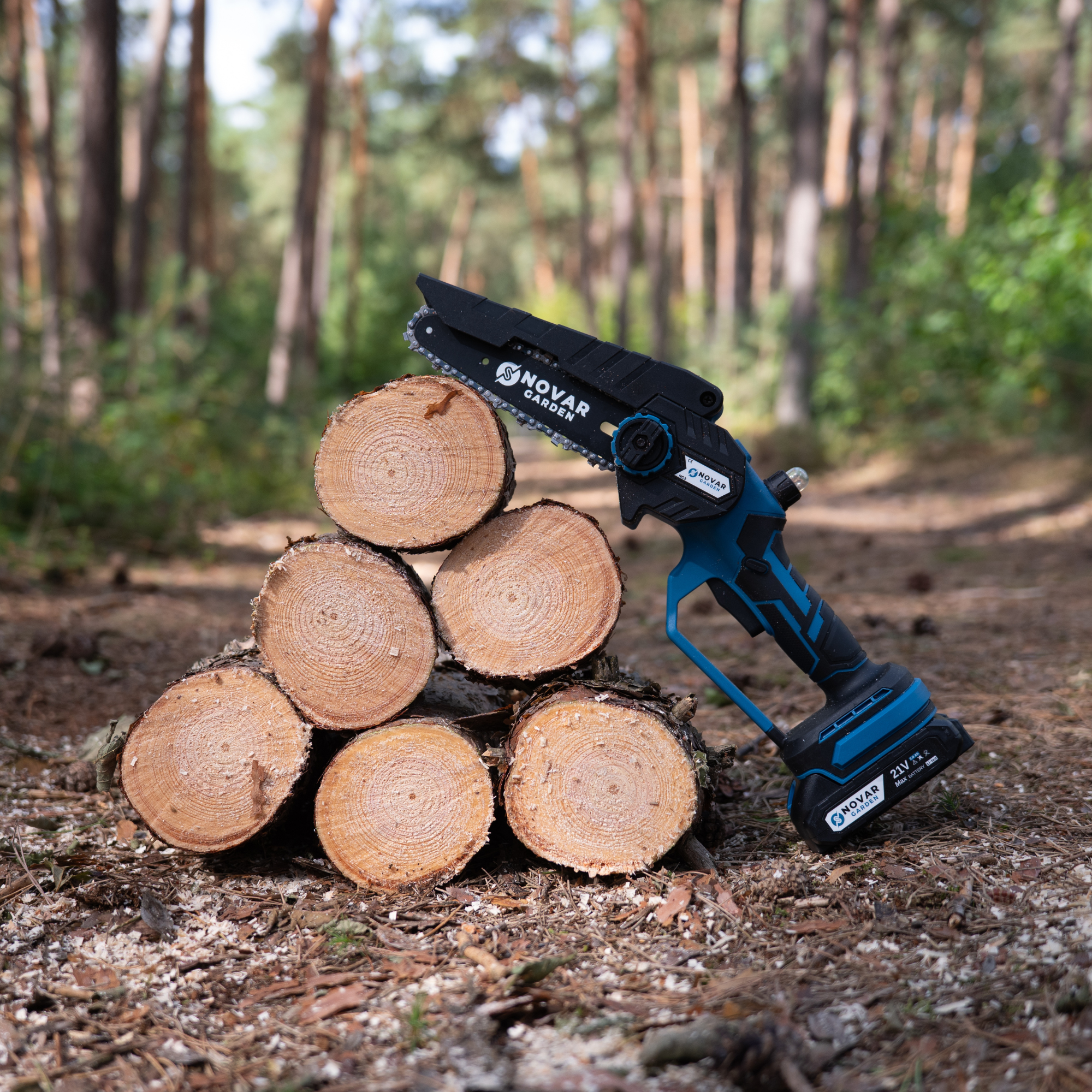 Mini Kettingzaag NG3 - Met Koffer, Oplader & 2x Accu (2.0Ah)