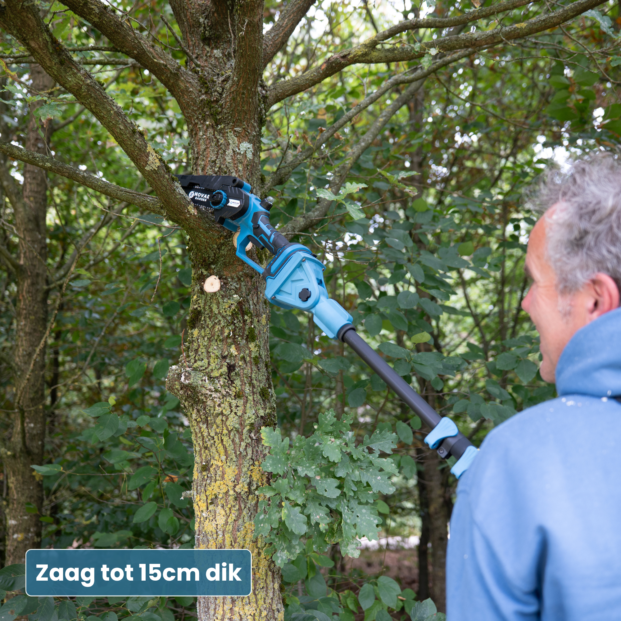 Ensemble de taille télescopique  – Avec 2 mallettes, chargeurs & 4× batteries (2,0 Ah)