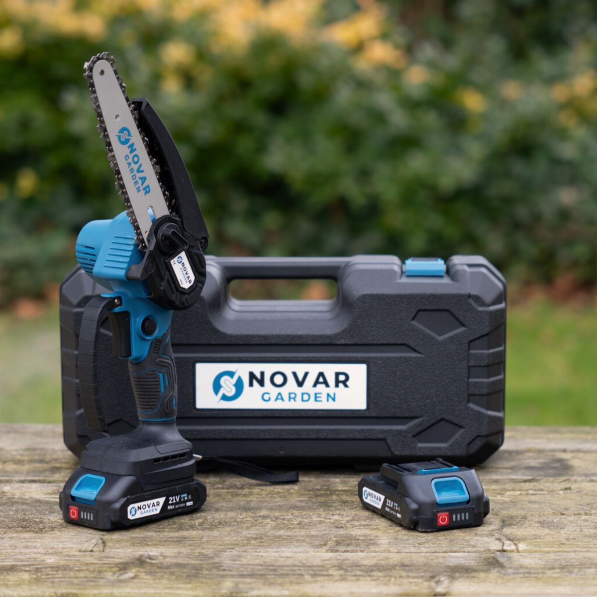 NovarGarden® Tronçonneuse télescopique NG2 - Incl. Coffret & 2 Batteries