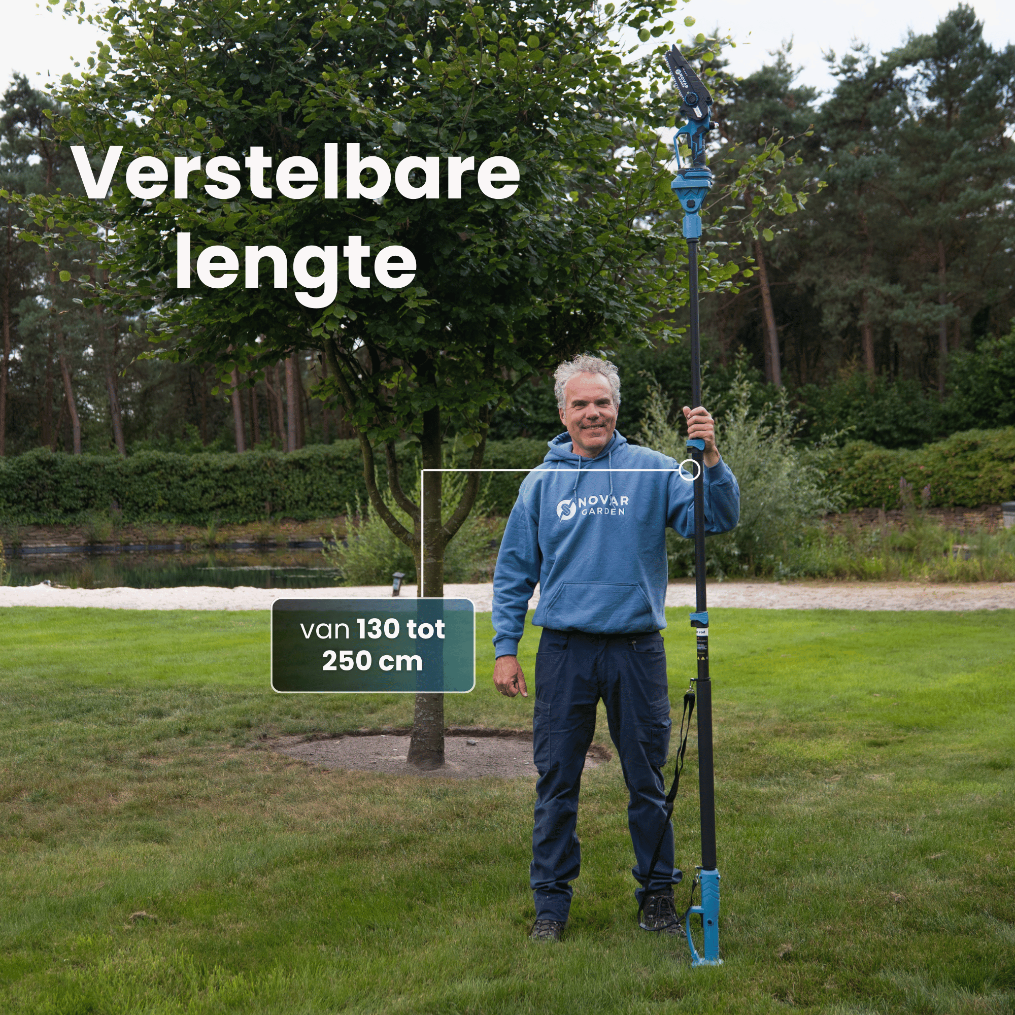Telescopische Kettingzaag NG3 – Met Koffer & 2 Accu's (dit is een PRE-ORDER)