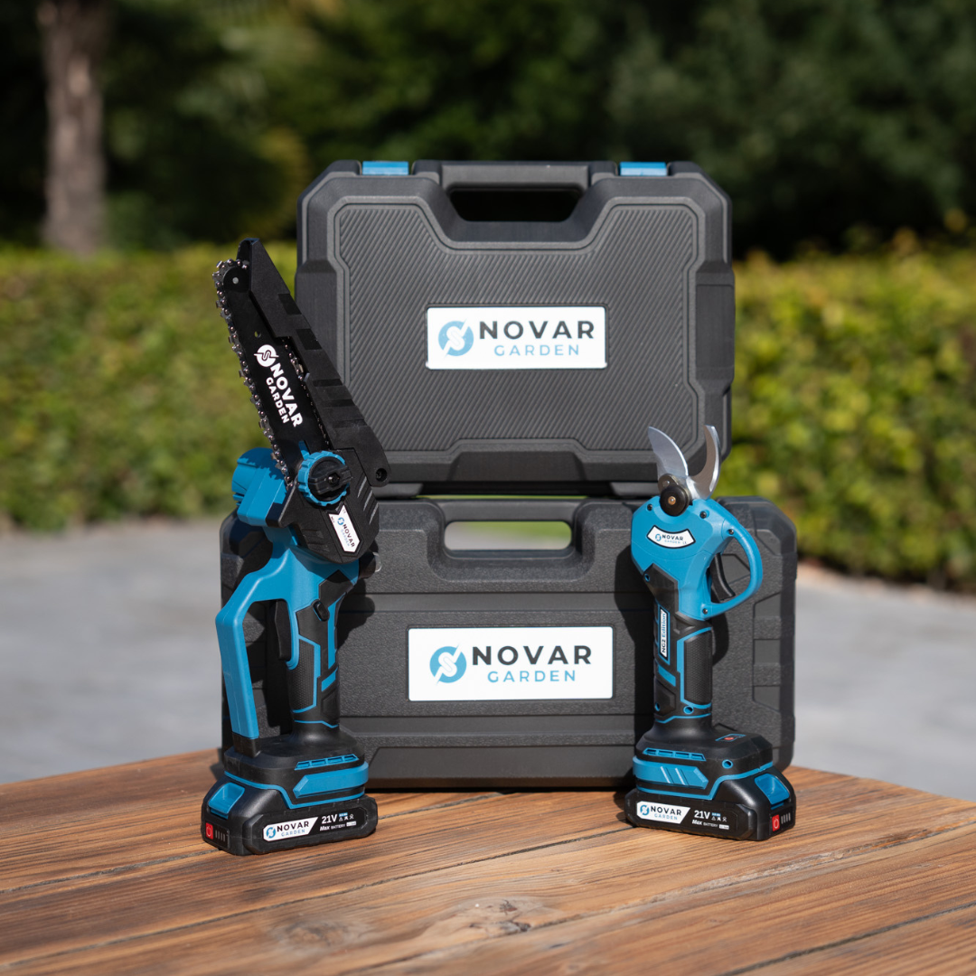 Ensemble d'élagage sans effort NG2-Avec 2 étuis, chargeurs et 4 batteries (2, 0 Ah) 