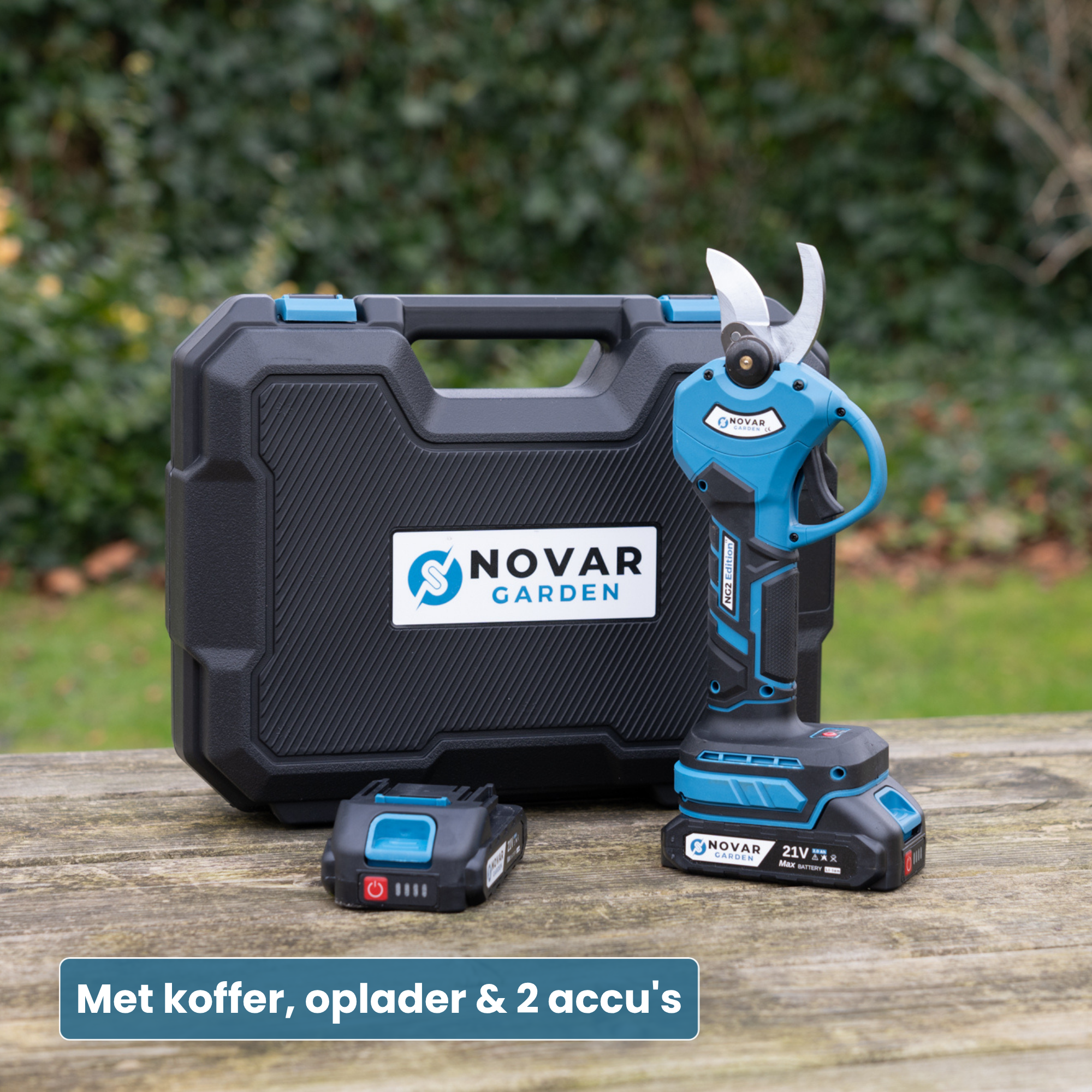 Accu Snoeischaar NG2 - Met Koffer, Oplader & 2x Accu (2.0Ah)