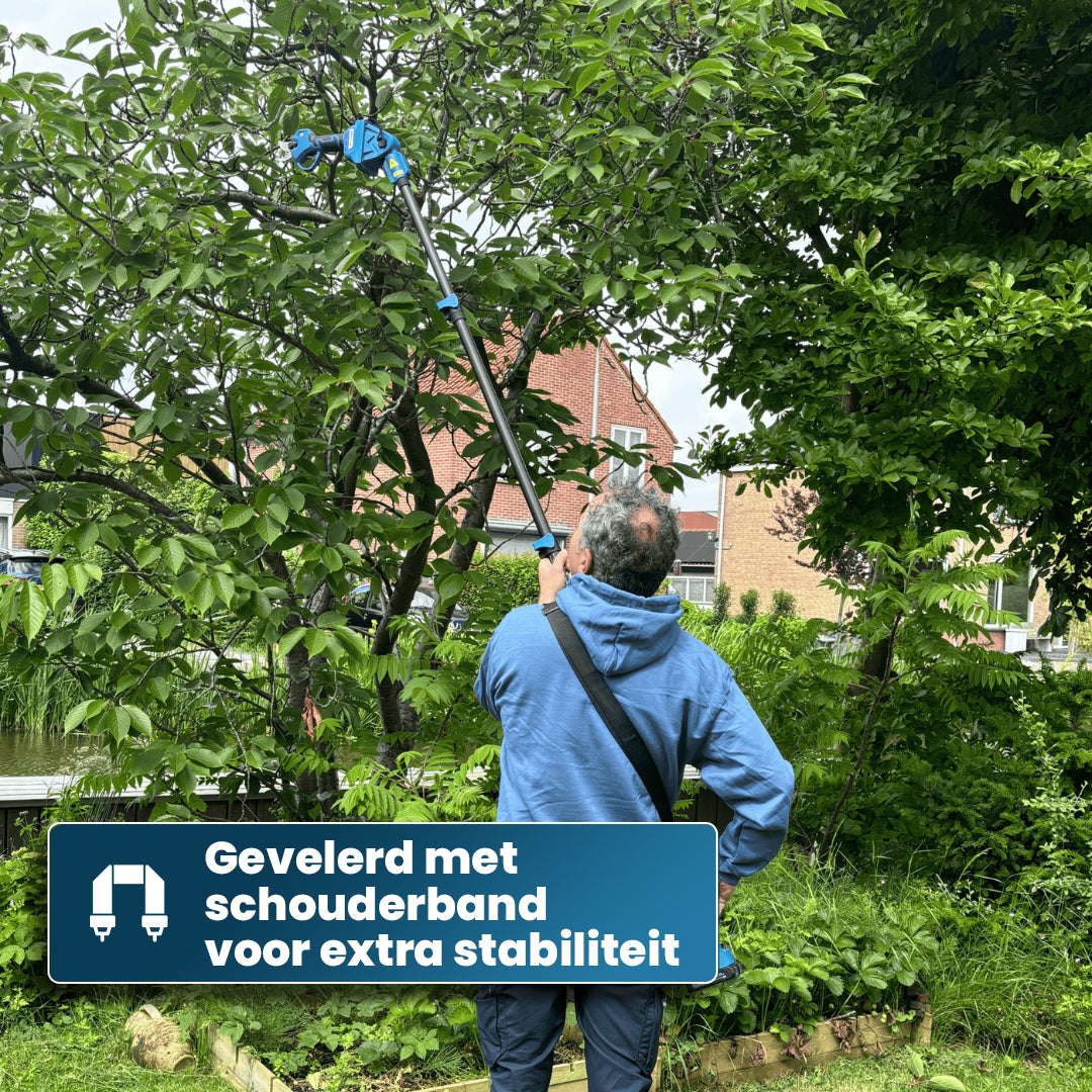 Teleskopische Gartenschere NG2 – Mit Koffer & 2 Akkus