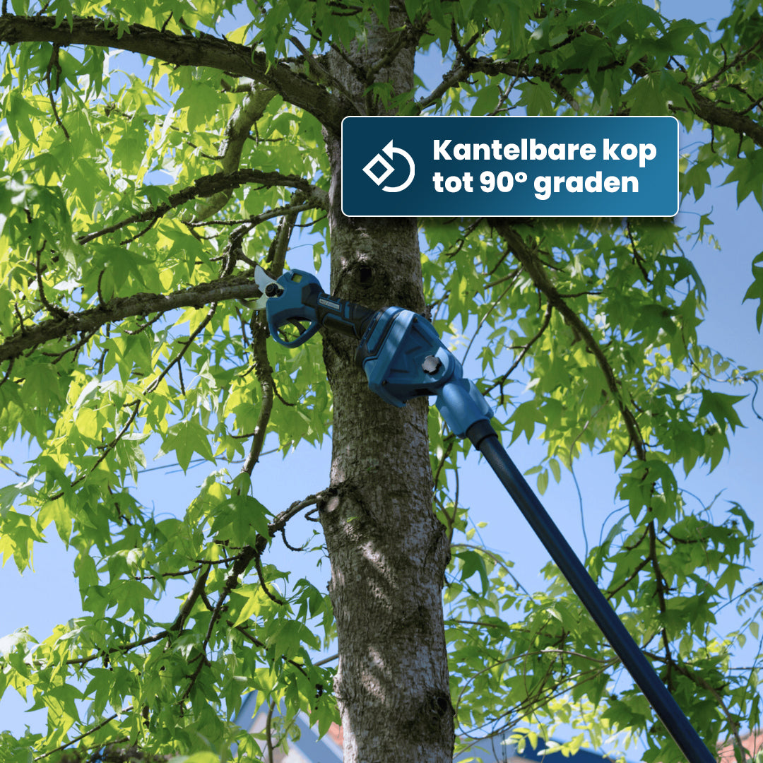 Teleskopische Gartenschere NG2 – Mit Koffer & 2 Akkus