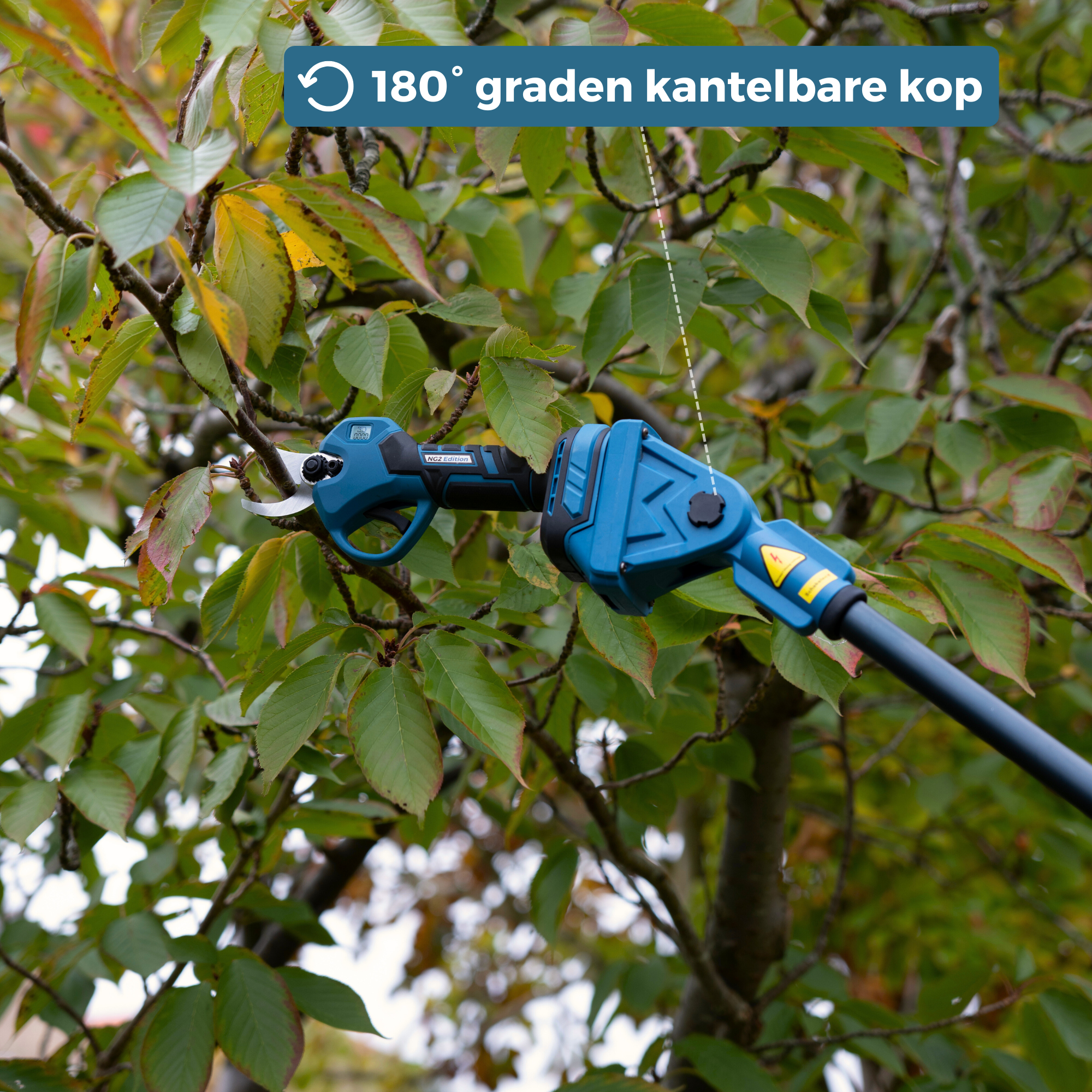 NovarGarden® Teleskop-Gartenstiel NG2 - inkl. Schulterriemen